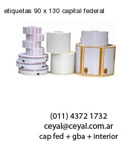 etiquetas 90 x 130 capital federal