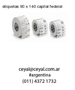 etiquetas 90 x 140 capital federal