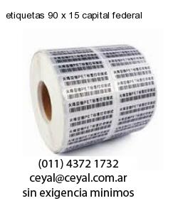 etiquetas 90 x 15 capital federal