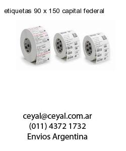 etiquetas 90 x 150 capital federal