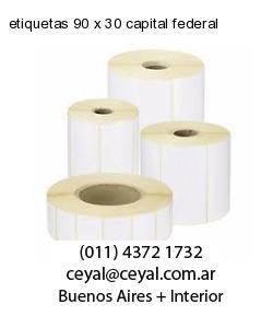 etiquetas 90 x 30 capital federal