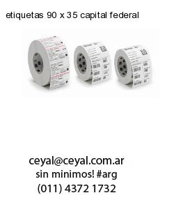 etiquetas 90 x 35 capital federal