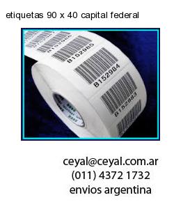 etiquetas 90 x 40 capital federal