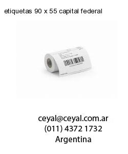 etiquetas 90 x 55 capital federal