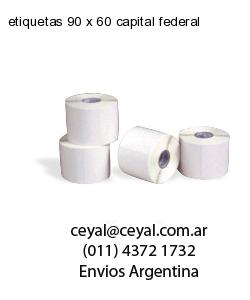 etiquetas 90 x 60 capital federal