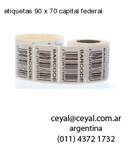 etiquetas 90 x 70 capital federal