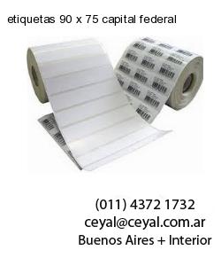 etiquetas 90 x 75 capital federal