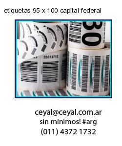 etiquetas 95 x 100 capital federal