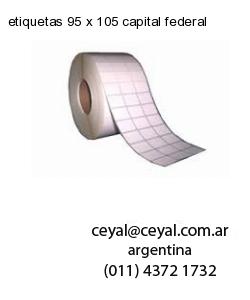 etiquetas 95 x 105 capital federal