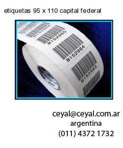 etiquetas 95 x 110 capital federal