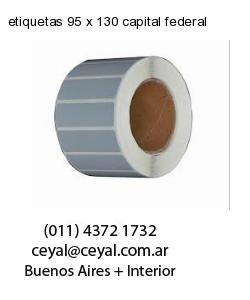 etiquetas 95 x 130 capital federal