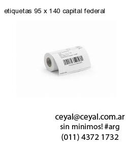 etiquetas 95 x 140 capital federal