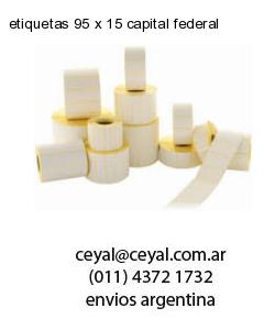 etiquetas 95 x 15 capital federal