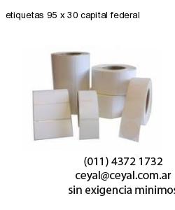 etiquetas 95 x 30 capital federal