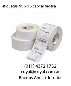 etiquetas 95 x 35 capital federal