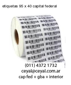 etiquetas 95 x 40 capital federal