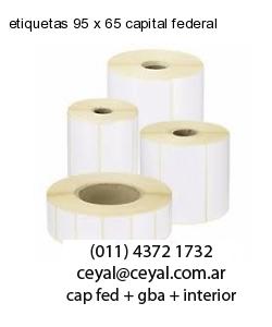 etiquetas 95 x 65 capital federal