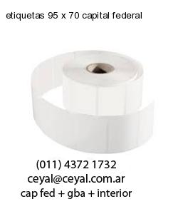 etiquetas 95 x 70 capital federal