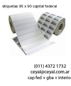 etiquetas 95 x 90 capital federal