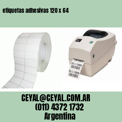 etiquetas adhesivas 120 x 64