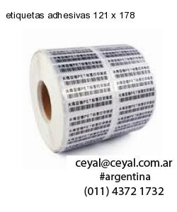 etiquetas adhesivas 121 x 178