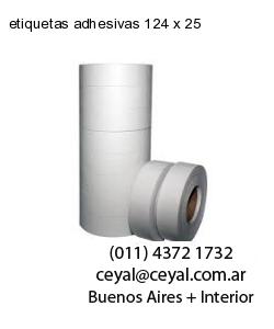 etiquetas adhesivas 124 x 25