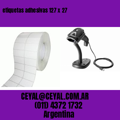 etiquetas adhesivas 127 x 27