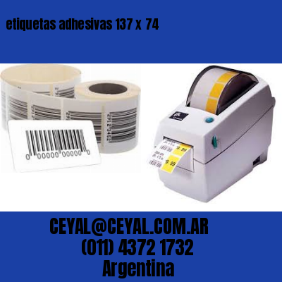 etiquetas adhesivas 137 x 74