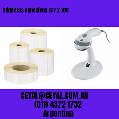 etiquetas adhesivas 167 x 106