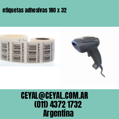 etiquetas adhesivas 180 x 32