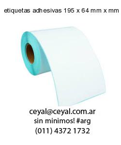 etiquetas adhesivas 195 x 64 mm x mm