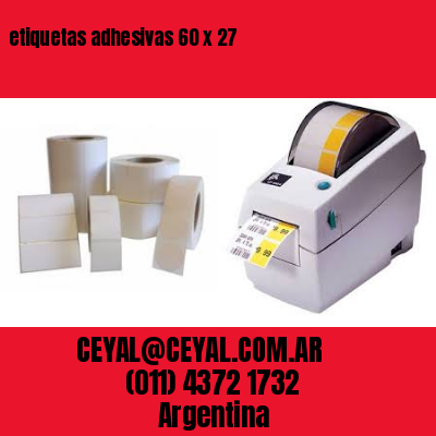 etiquetas adhesivas 60 x 27