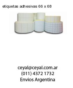 etiquetas adhesivas 66 x 68