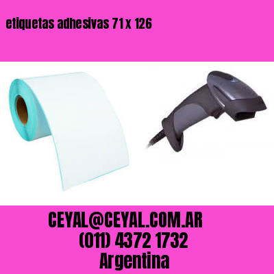 etiquetas adhesivas 71 x 126