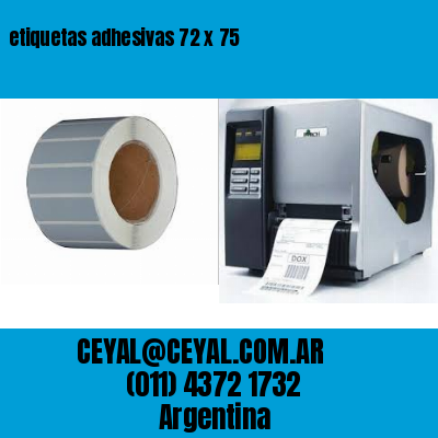 etiquetas adhesivas 72 x 75