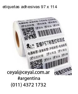 etiquetas adhesivas 97 x 114