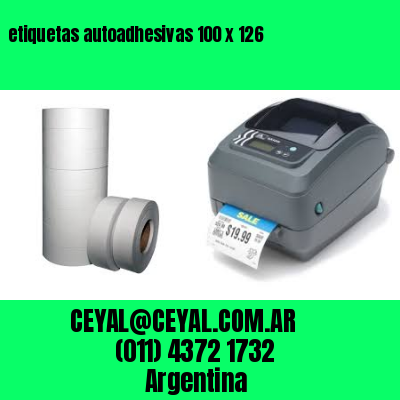 etiquetas autoadhesivas 100 x 126