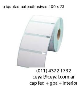 etiquetas autoadhesivas 100 x 23