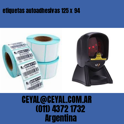 etiquetas autoadhesivas 125 x 94