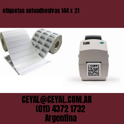 etiquetas autoadhesivas 144 x 21