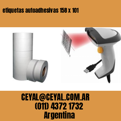 etiquetas autoadhesivas 158 x 101