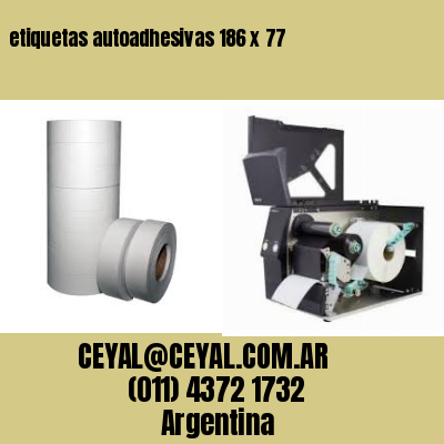 etiquetas autoadhesivas 186 x 77