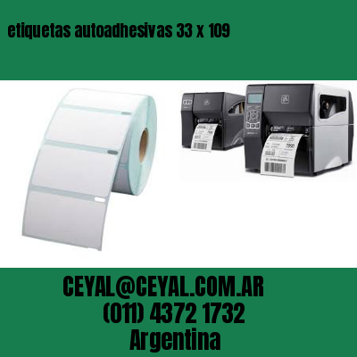 etiquetas autoadhesivas 33 x 109