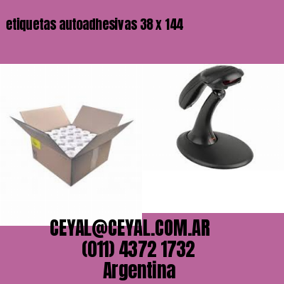 etiquetas autoadhesivas 38 x 144