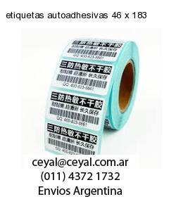 etiquetas autoadhesivas 46 x 183