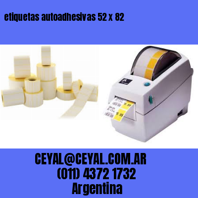 etiquetas autoadhesivas 52 x 82