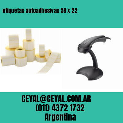 etiquetas autoadhesivas 59 x 22