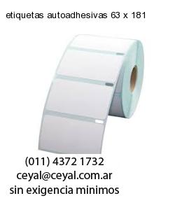 etiquetas autoadhesivas 63 x 181