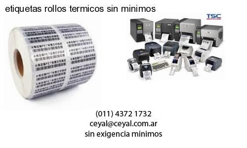 etiquetas rollos termicos sin minimos