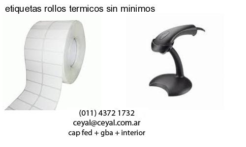 etiquetas rollos termicos sin minimos